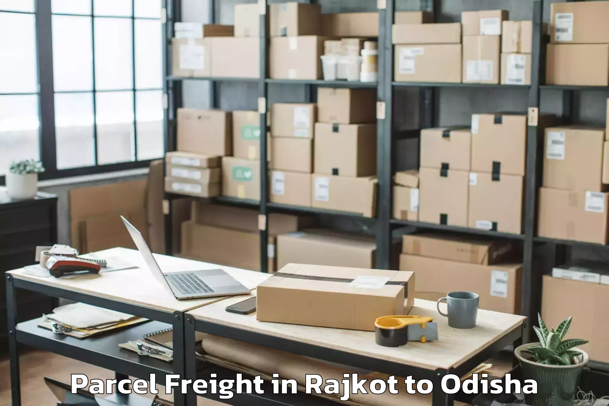 Expert Rajkot to Central University Of Odisha K Parcel Freight